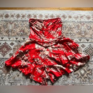 EillyBazar Red Floral Romper